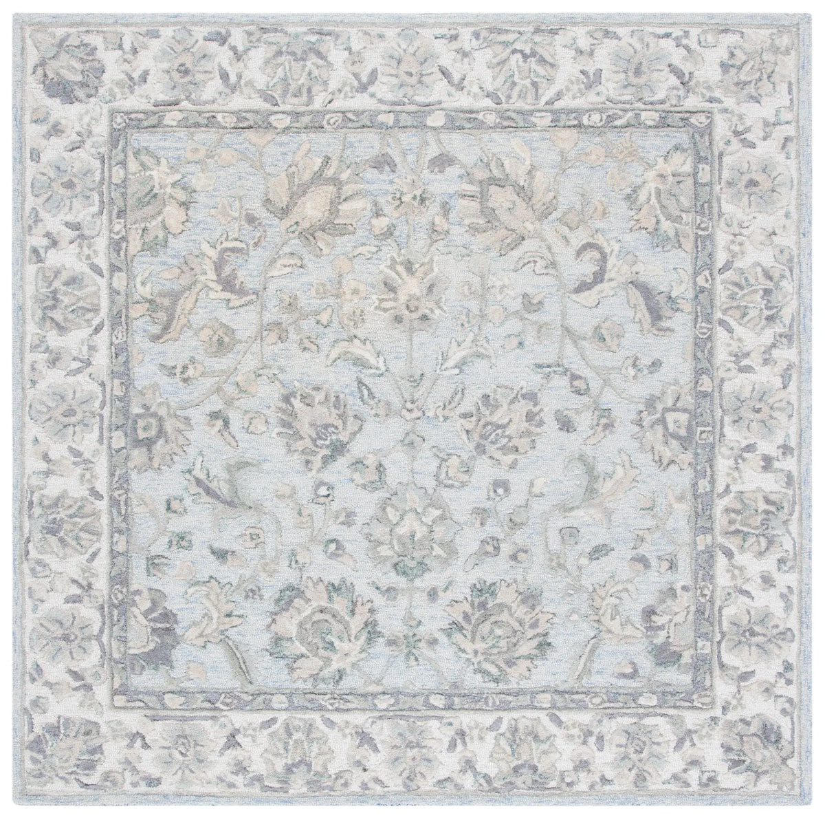 Safavieh Glamour 6'-0" x 6'-0" Rug in Light Blue / Ivory