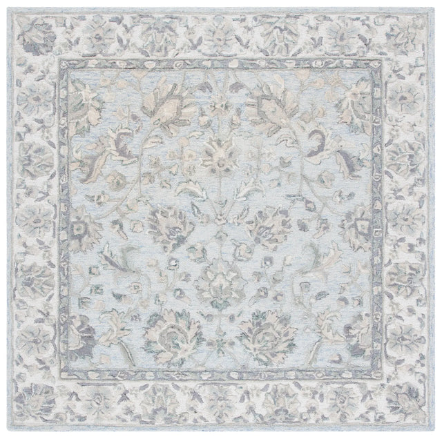 Safavieh Glamour 6'-0" x 6'-0" Rug in Light Blue / Ivory