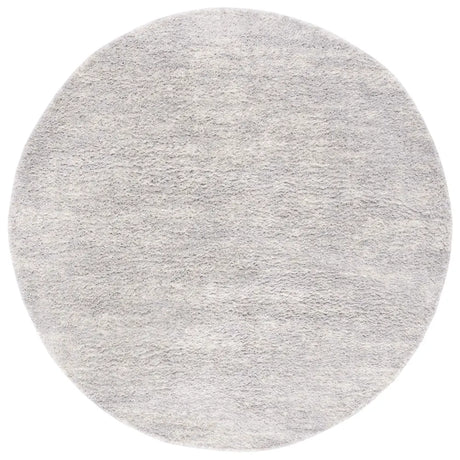 Safavieh Berber Shag 7'-0" x 7'-0" Rug in Grey / Ivory