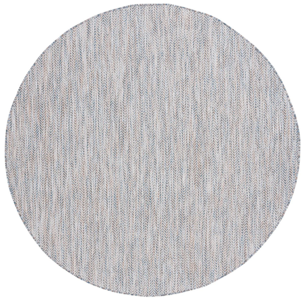Safavieh Courtyard 6'-7" x 6'-7" Rug in Ivory Blue / Beige
