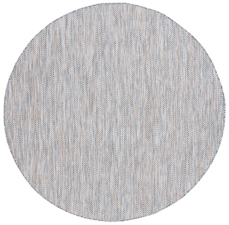 Safavieh Courtyard 6'-7" x 6'-7" Rug in Ivory Blue / Beige