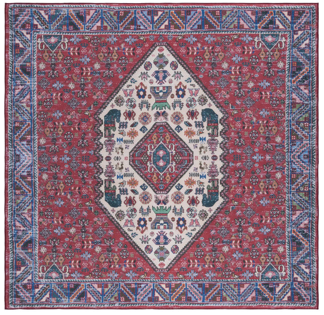Safavieh Tucson 6'-0" x 6'-0" Rug in Beige / Rust