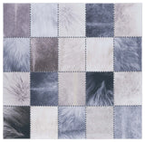 Safavieh Faux Hide 6'-0" x 6'-0" Rug in Beige / Grey