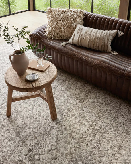 Loloi Raven Rav-03 Dove/Ivory Rug - closer room scene 1