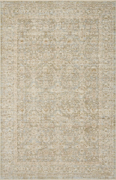 Loloi Elora ELR-05 Traditional Power Loomed Sky, Terracotta Rug - main flat