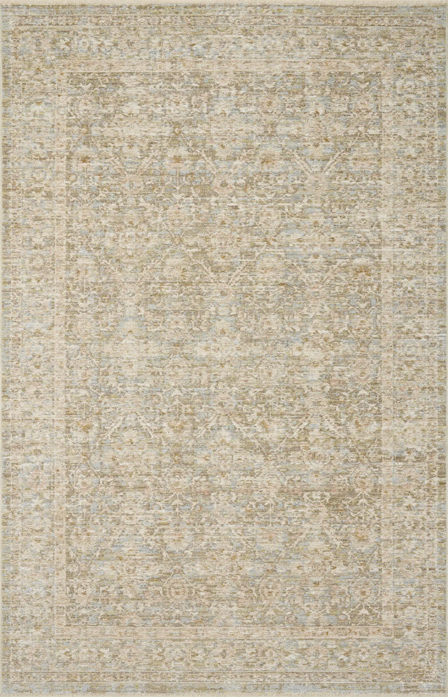 Loloi Elora ELR-05 Traditional Power Loomed Sky, Terracotta Rug - main flat
