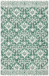 Safavieh Dip Dye 4'-0" x 6'-0" Rug in Dark Green / Ivory