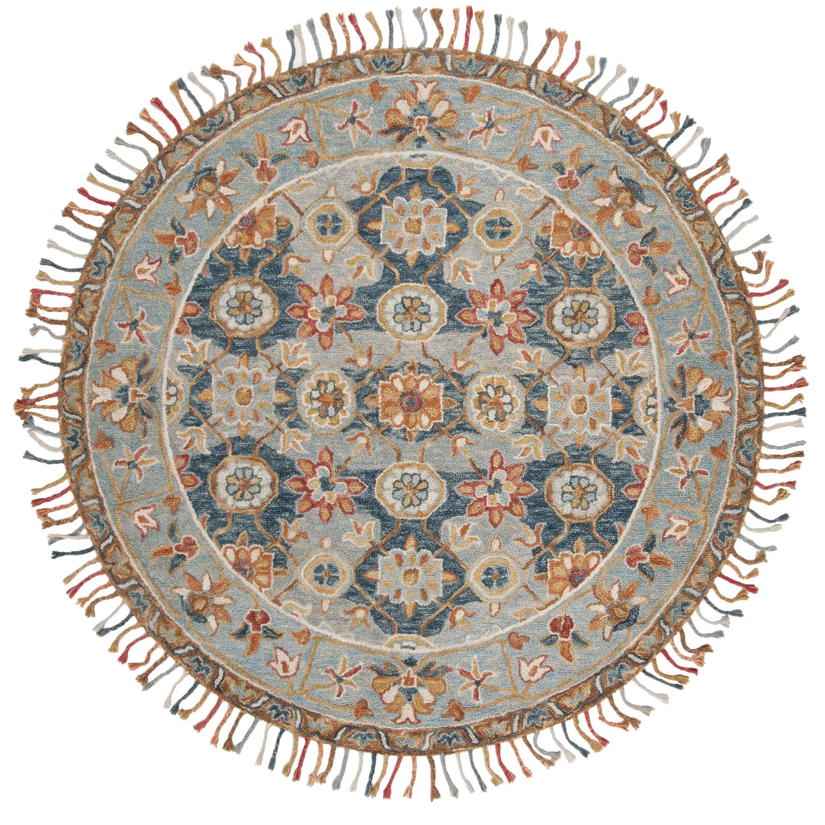 Safavieh Aspen 5'-0" x 5'-0" Rug in Grey / Navy