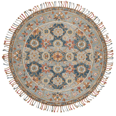 Safavieh Aspen 5'-0" x 5'-0" Rug in Grey / Navy