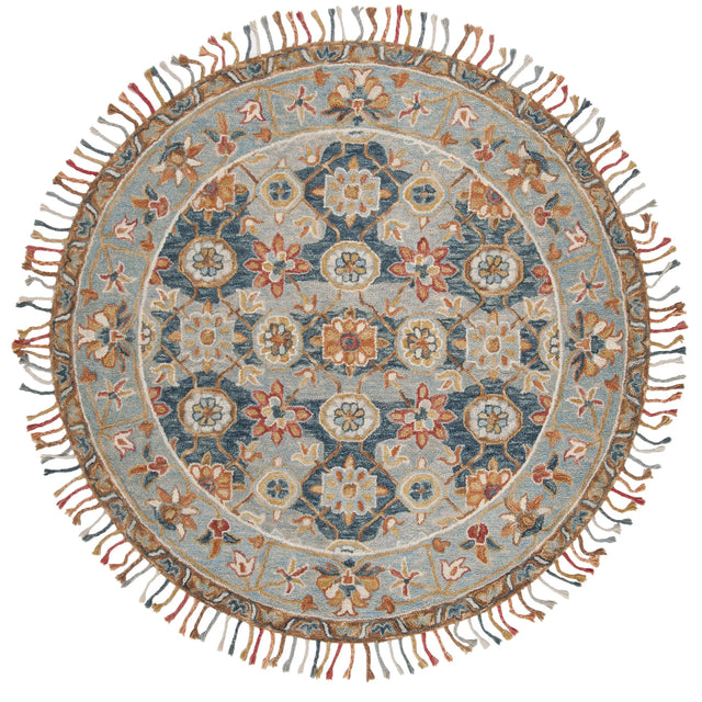 Safavieh Aspen 5'-0" x 5'-0" Rug in Grey / Navy