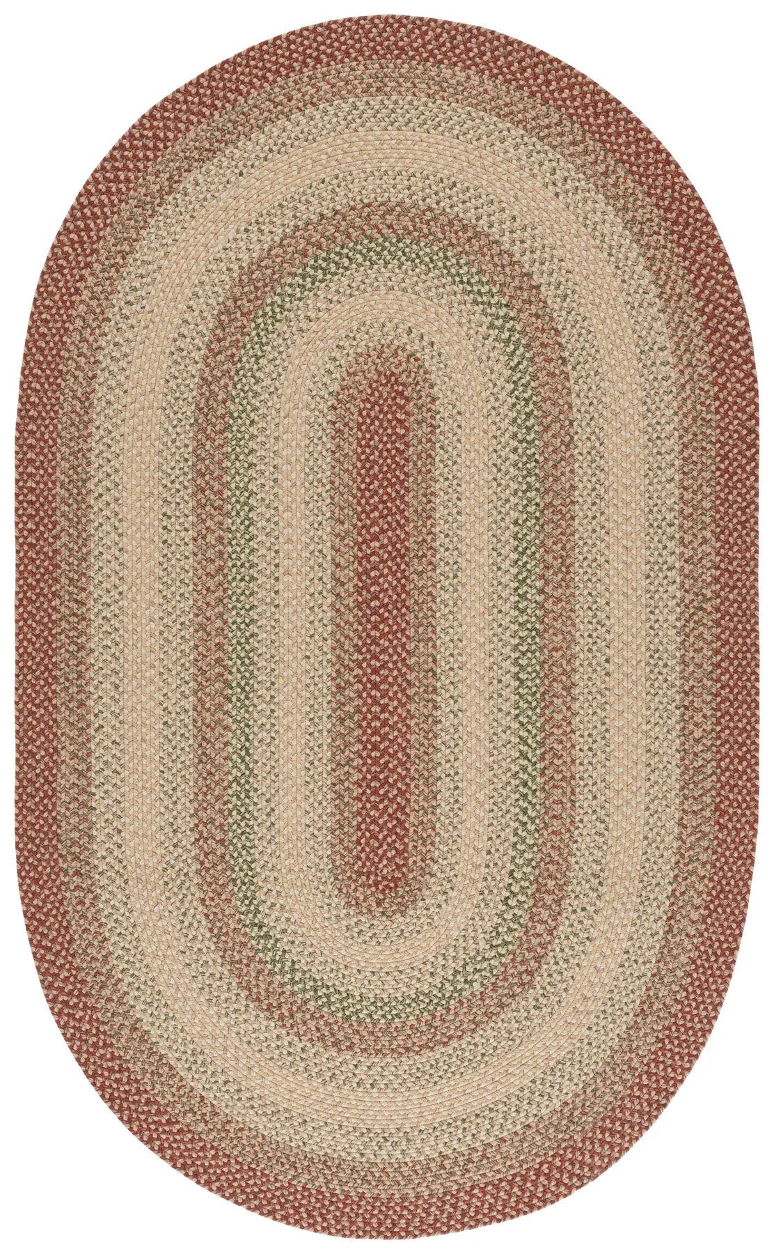 Safavieh Braided 5'-0" x 8'-0" Rug in Rust / Multi