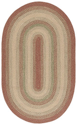 Safavieh Braided 5'-0" x 8'-0" Rug in Rust / Multi