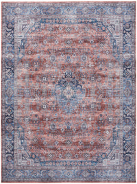 Nourison Grand Washables Grw01 Blue Multicolor Area Rug