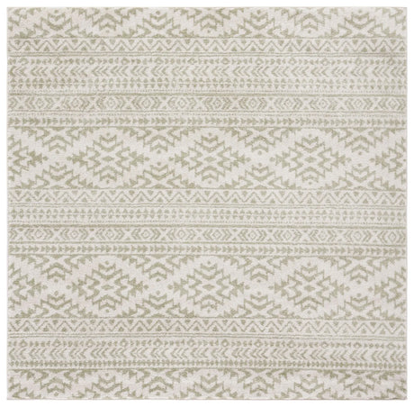 Safavieh Tulum 6'-7" x 6'-7" Rug in Ivory / Sage