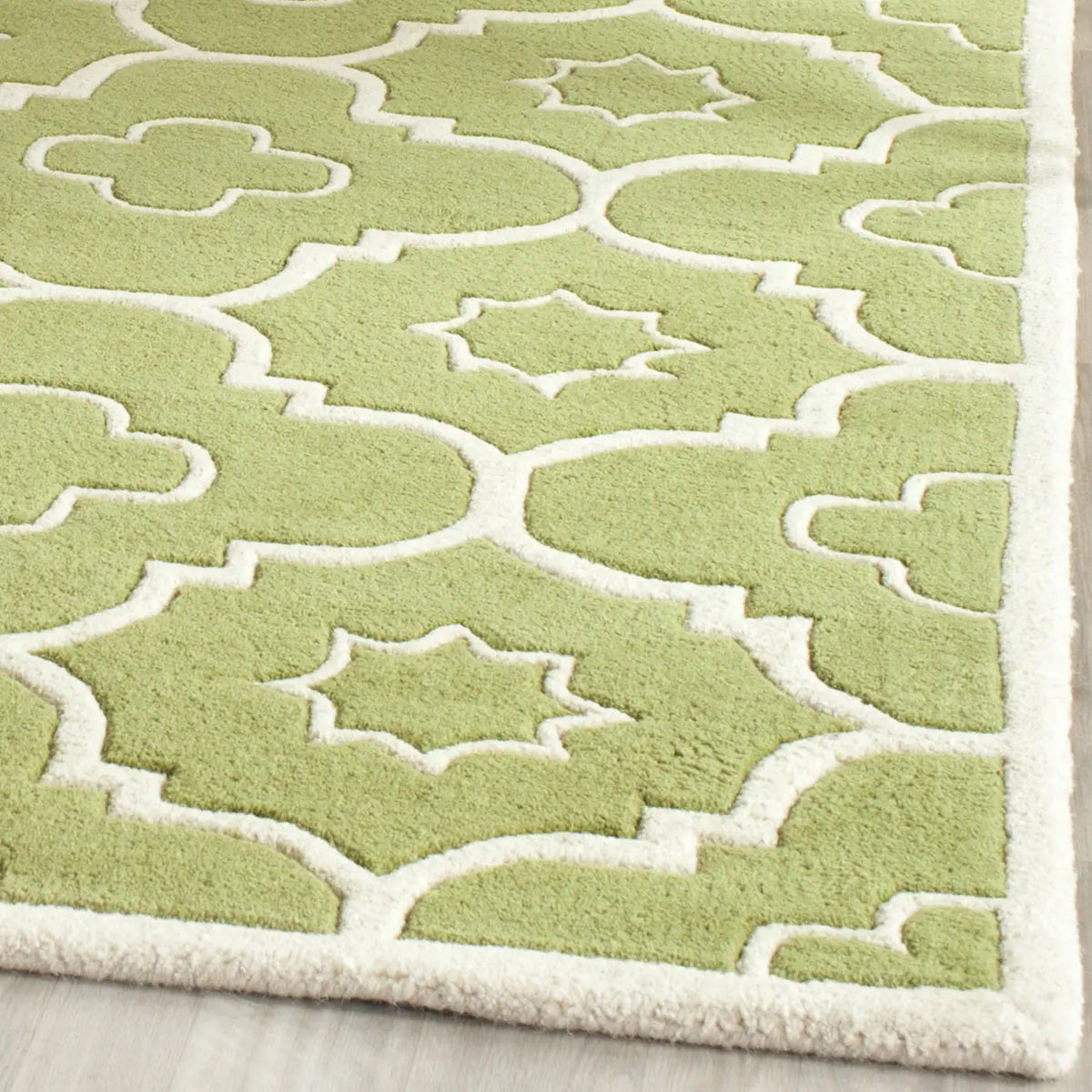 Safavieh Chatham 4'-0" x 6'-0" Rug in Green / Ivory