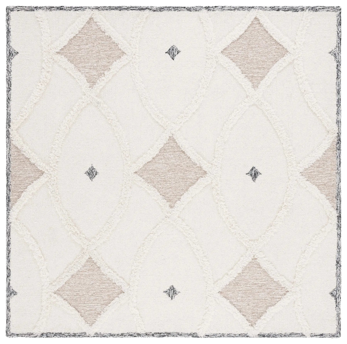 Safavieh Casablanca 6'-0" x 6'-0" Rug in Ivory / Brown