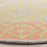 Safavieh Suzani 5'-0" x 5'-0" Rug in Orange / Silver