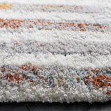 Safavieh Berber Shag 7'-0" x 7'-0" Rug in Blue Rust / Ivory