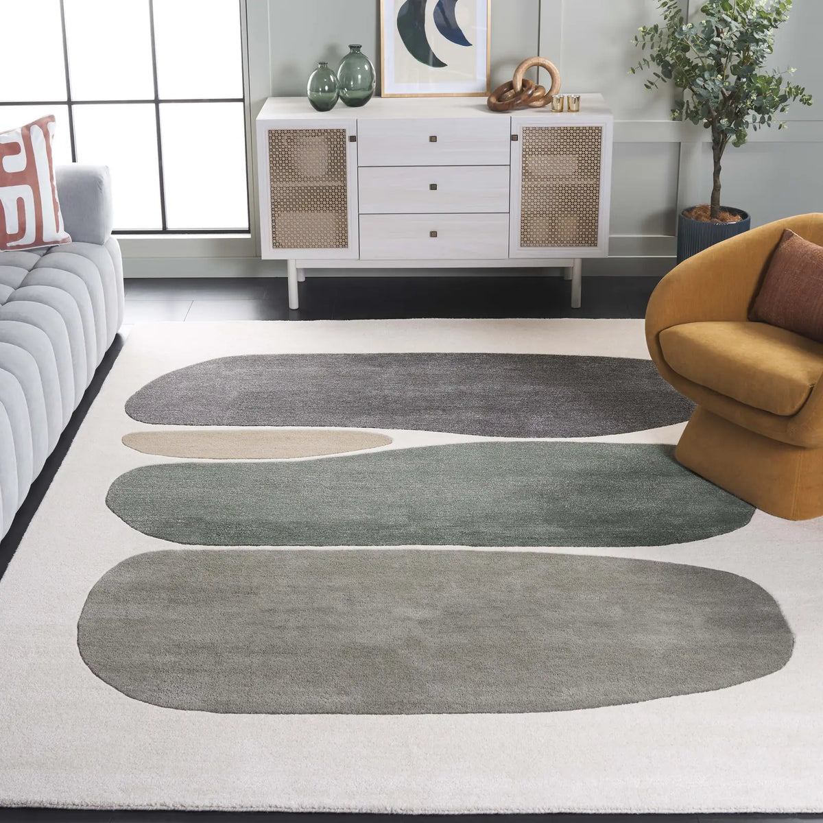 Safavieh Rodeo Drive 6'-0" x 9'-0" Rug in Ivory / Green