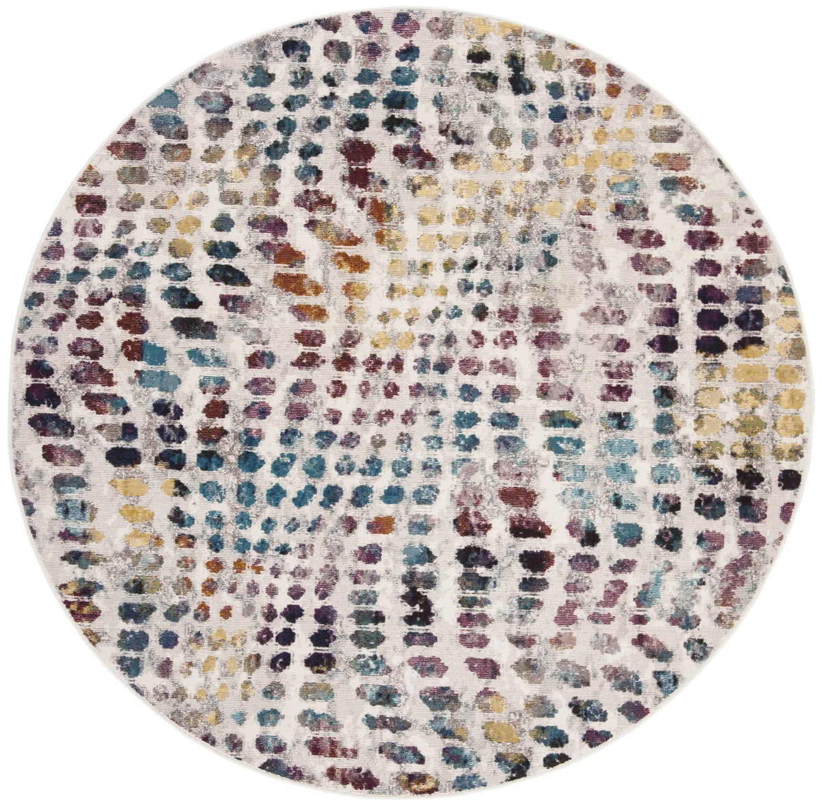 Safavieh Aria 6'-5" x 6'-5" Rug in Cream / Wine