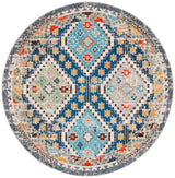 Safavieh Madison 6'-7" x 6'-7" Rug in Navy / Beige