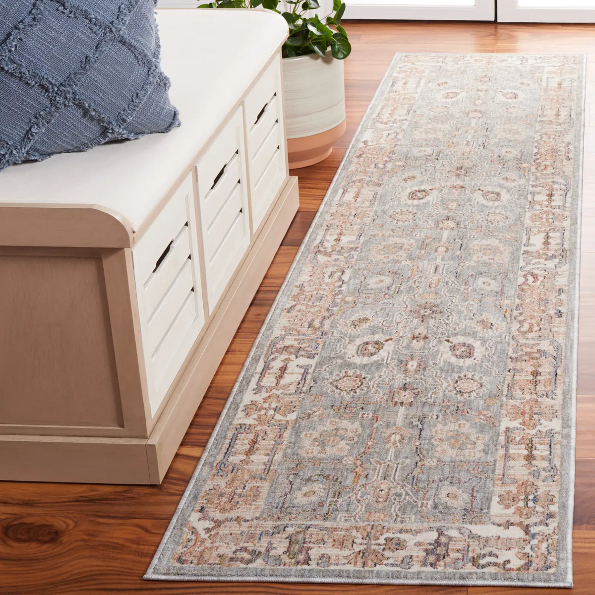 Safavieh Harlow 2'-0" x 8'-0" Rug in Ivory Grey / Sage