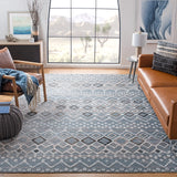 Safavieh Amsterdam 10'-0" x 14'-0" Rug in Blue / Ivory