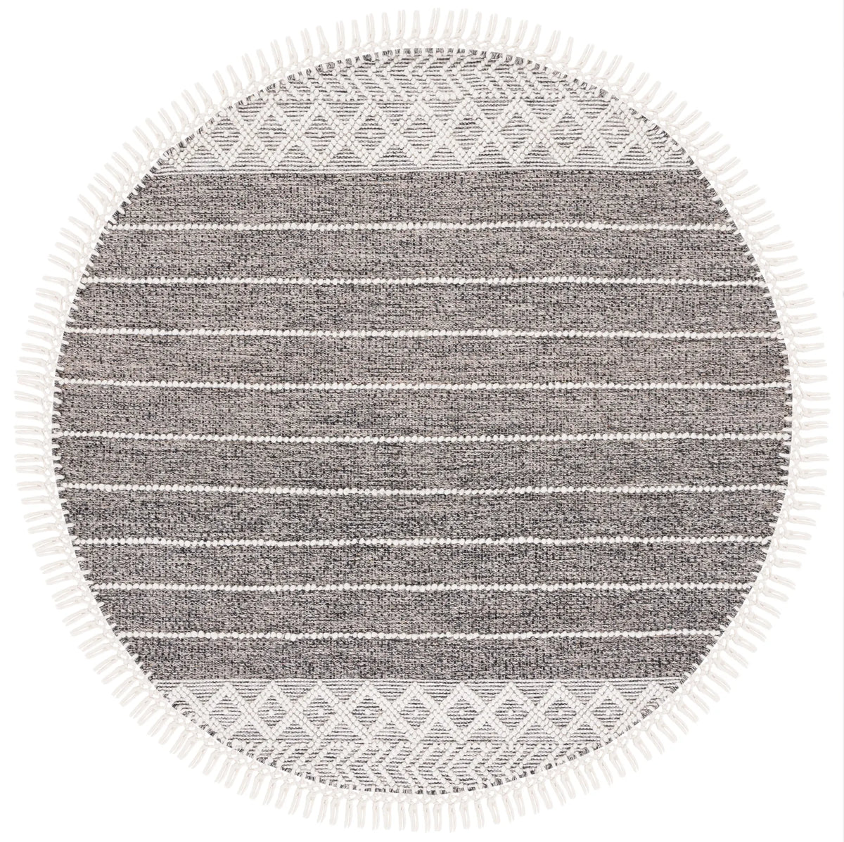 Safavieh Vermont 6'-0" x 6'-0" Rug in Black / Ivory