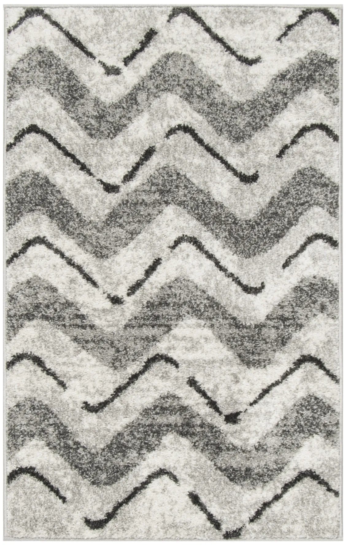Safavieh Adirondack 2'-6" x 4'-0" Rug in Silver / Charcoal
