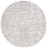 Safavieh Abstract 6'-0" x 6'-0" Rug in Grey / Ivory