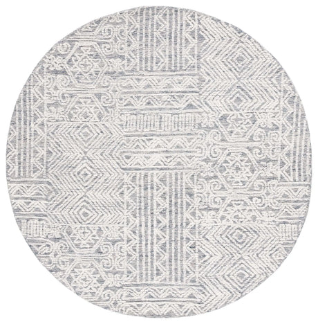 Safavieh Abstract 6'-0" x 6'-0" Rug in Grey / Ivory