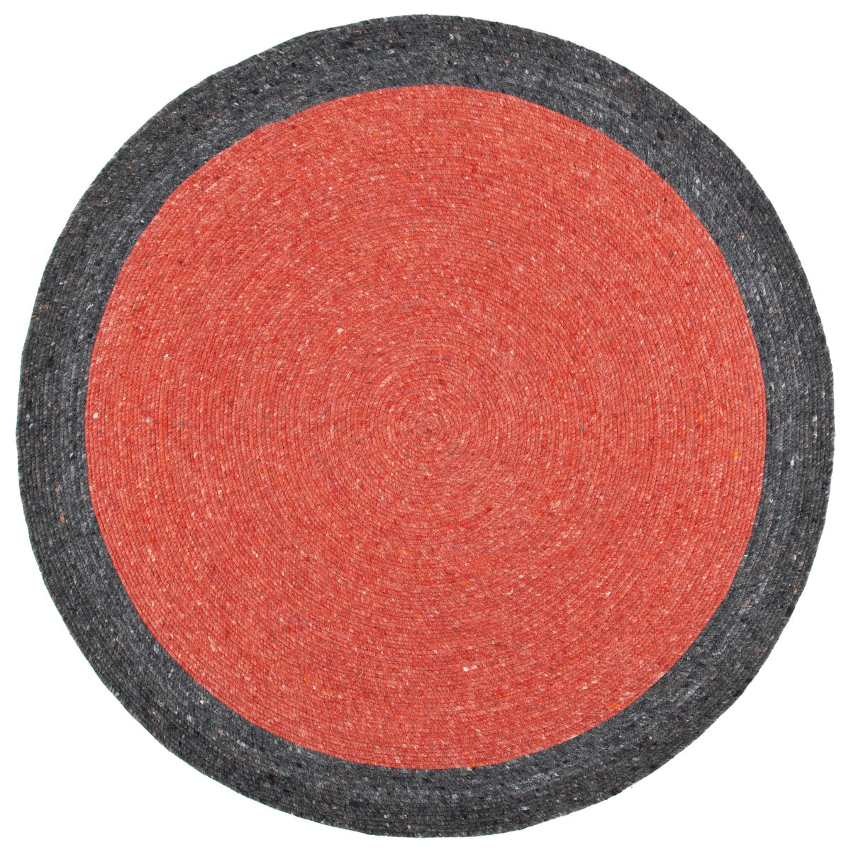 Safavieh Braided 5'-0" x 5'-0" Rug in Red / Black