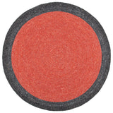 Safavieh Braided 5'-0" x 5'-0" Rug in Red / Black