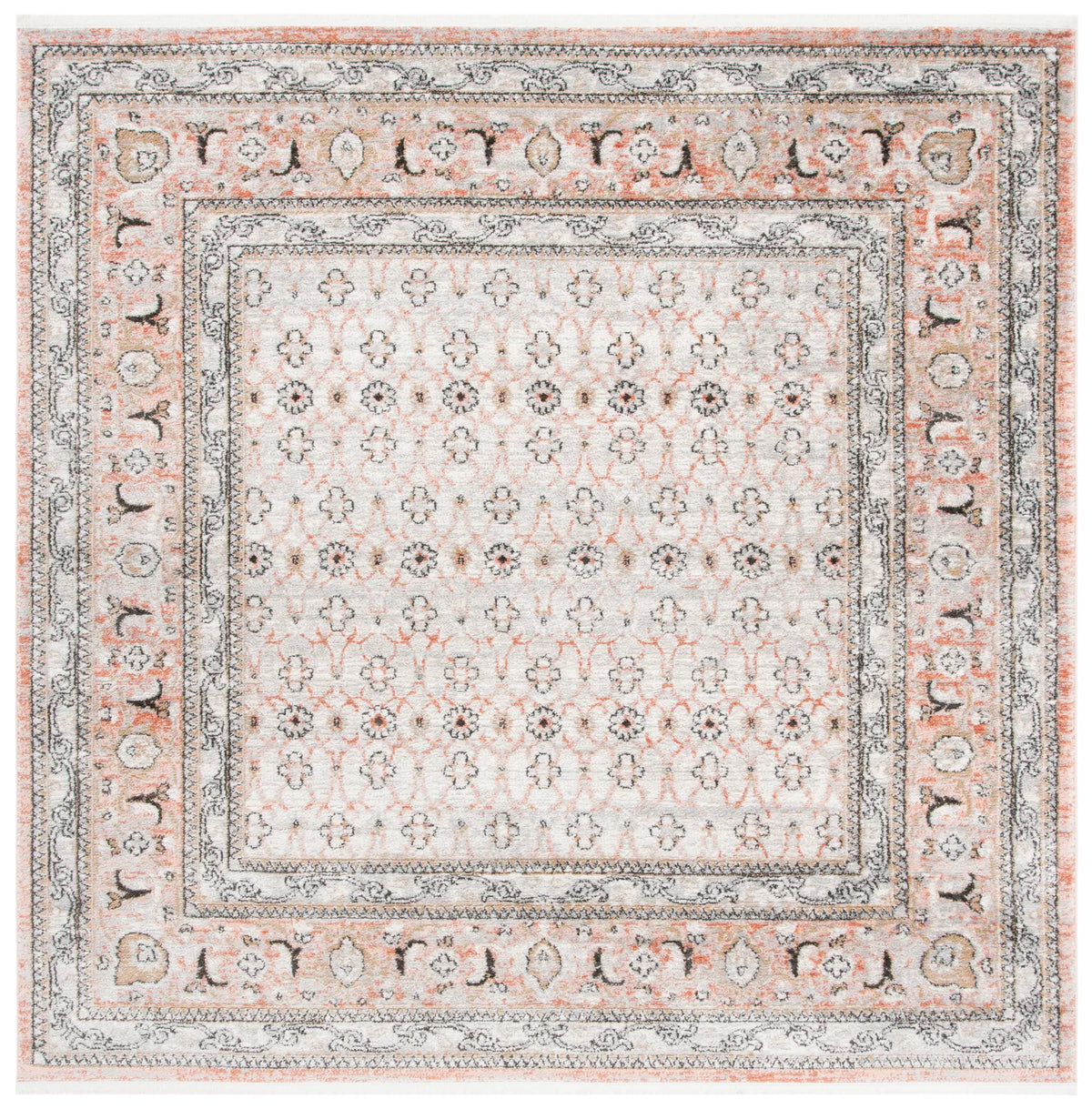 Safavieh Shivan 6'-7" x 6'-7" Rug in Grey / Rose