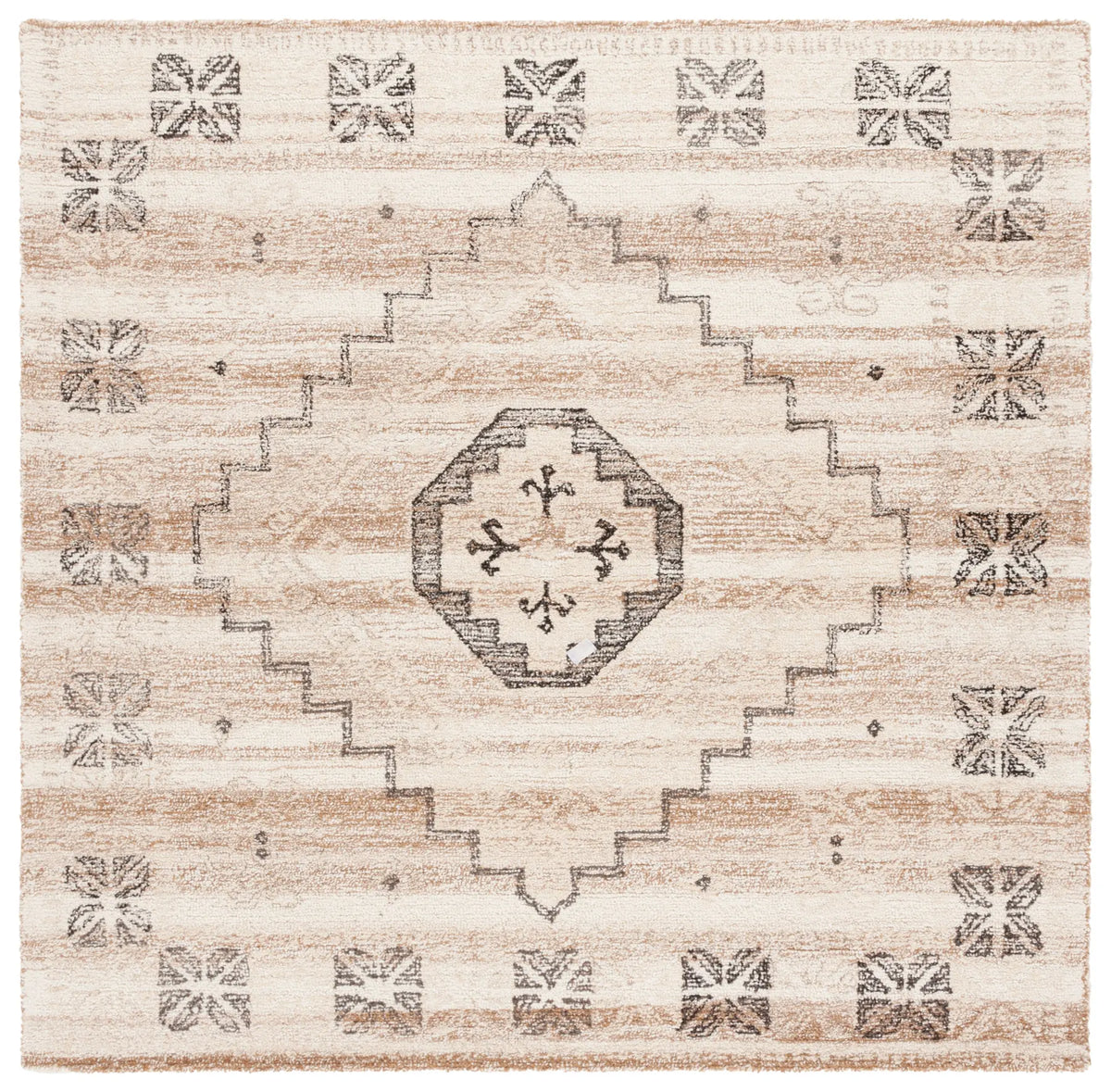 Safavieh Ebony 6'-0" x 6'-0" Rug in Gold / Beige