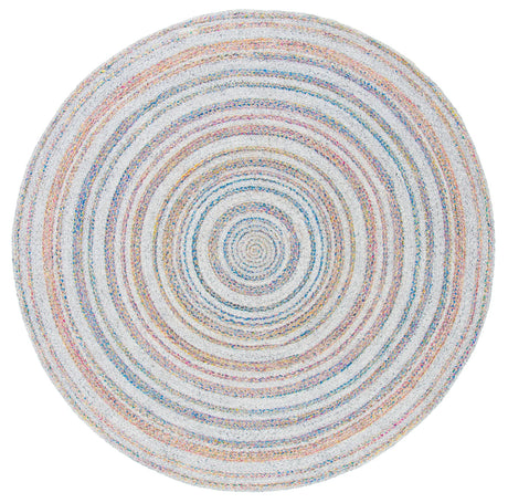 Safavieh Cape Cod 5'-0" x 5'-0" Rug in Grey / Pink