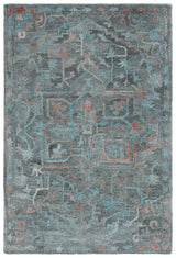 Safavieh Anatolia 4'-0" x 6'-0" Rug in Teal / Brown