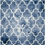 Safavieh Dip Dye 7'-0" x 7'-0" Rug in Navy / Ivory