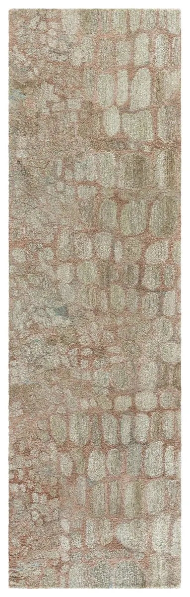 Safavieh Abstract 2'-3" x 8'-0" Rug in Light Green / Blush