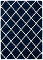 Safavieh Hudson Shag 4'-0" x 6'-0" Rug in Navy / Ivory