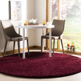 Safavieh Sgl-Laguna Shag 5'-3" x 5'-3" Rug in Maroon