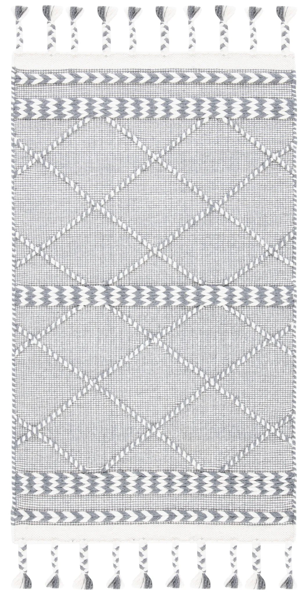 Safavieh Casablanca 3'-0" x 5'-0" Rug in Grey / Ivory