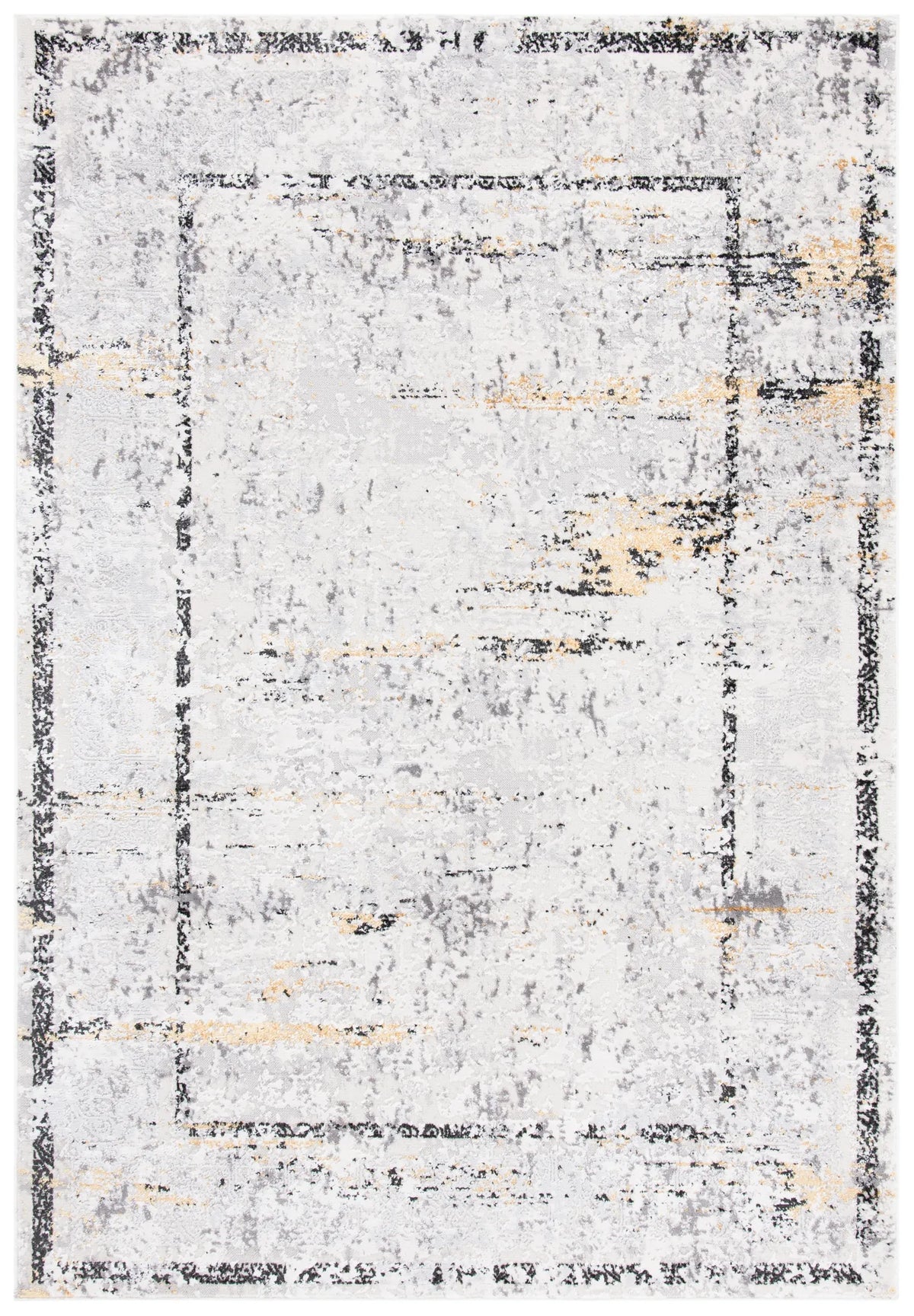 Safavieh Amelia 4'-5" x 6'-5" Rug in Grey / Gold