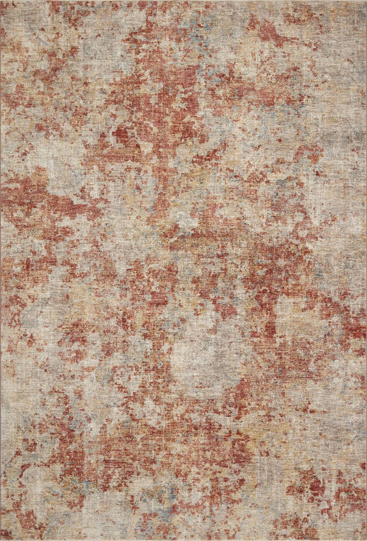 Loloi Gaia Gaa-03 Taupe/Brick Rugs - main flat