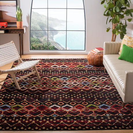 Safavieh Amsterdam 10'-0" x 14'-0" Rug in Black / Multi