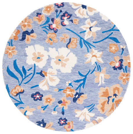 Safavieh Jardin 6'-0" x 6'-0" Rug in Blue / Ivory