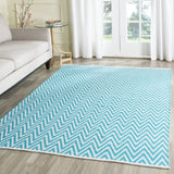 Safavieh Montauk 5'-0" x 7'-0" Rug in Turquoise / Ivory