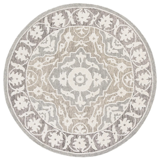 Safavieh Metro 6'-0" x 6'-0" Rug in Grey / Ivory