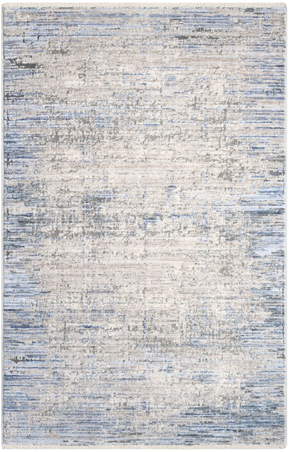 Nourison Abstract Hues Abh02 Blue Grey Area Rug