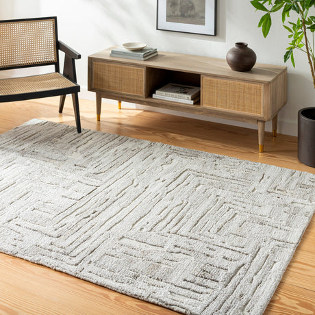 Surya Calgary Cgr-2302 Off-White, Taupe, Ivory, White Rug.